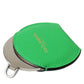 Green Calfskin Leather Round Logo Hand Mirror Holder