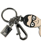 Leather Dominico Stefano #DGFAMILY Logo Badge Keychain