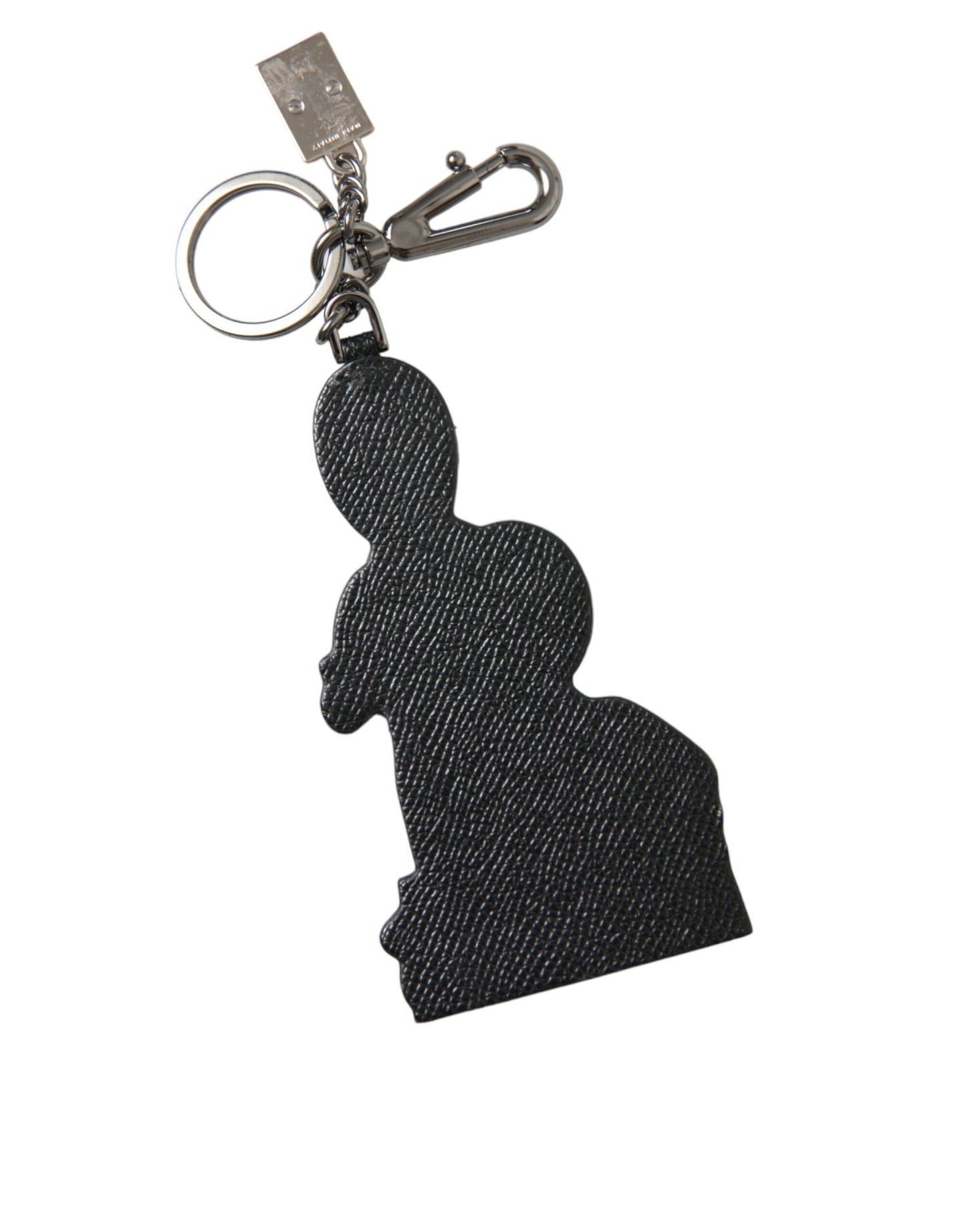 Leather Dominico Stefano #DGFAMILY Logo Badge Keychain