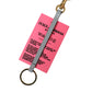 Pink Silicone DG Logo Gold Brass Keychain