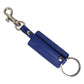 Blue Calf Leather DG Logo Silver Brass Keyring Keychain