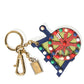 Multicolor Gold Tone Carretto Keychain Keyring