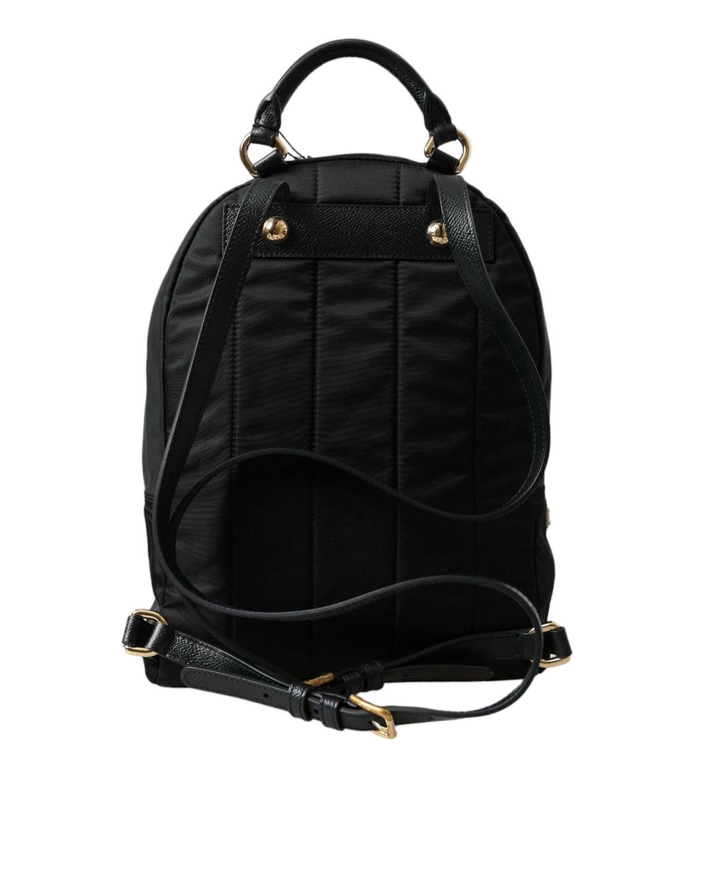 Black #DGFAMILY Embellished Backpack VULCANO Bag