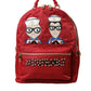 Red #DGFAMILY Embellished Backpack VULCANO Bag