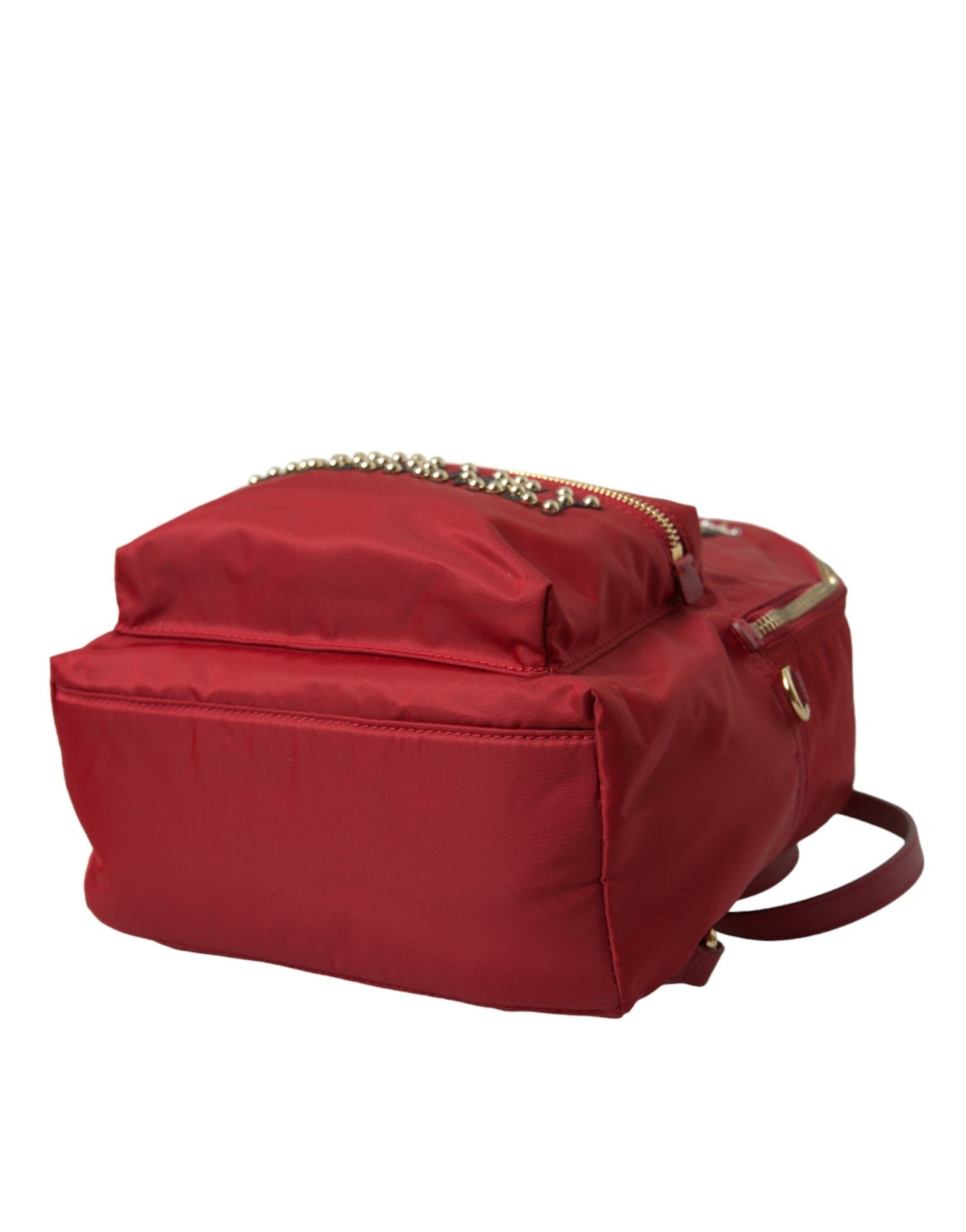 Red #DGFAMILY Embellished Backpack VULCANO Bag