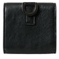 Black Lamb Leather Logo Card Holder Chain Strap Bags