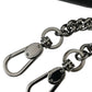 Black Lamb Leather Logo Card Holder Chain Strap Bags