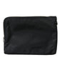 Black DG Milano Print Nylon Pouch Clutch Bags