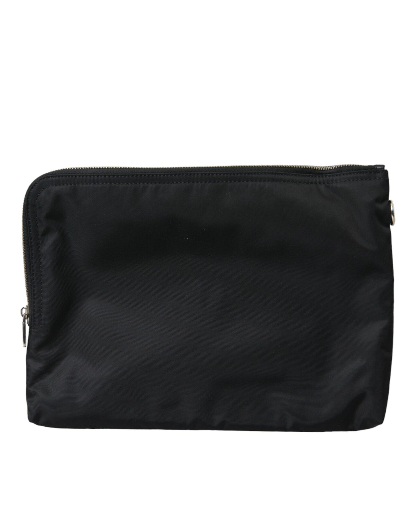 Black DG Milano Print Nylon Pouch Clutch Bags