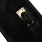 Black Nylon Logo Plaque Keyring Pouch Clutch Bags