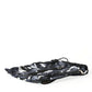 Black Leaf Print Adjustable Drawstring Nap Sack Bag