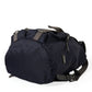 Blue Brown Nylon Leather Rucksack Backpack Bag