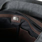 Black Brown Canvas Leather Rucksack Backpack Bag