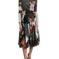 Multicolor Patchwork Floral Leopard Dress