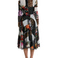 Multicolor Patchwork Floral Leopard Dress