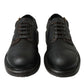 Brown Leather Lace Up Derby Men Dress Shoes