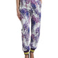 Multicolor Floral Print Jogger Pants