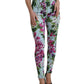 Multicolor Floral High Waist Leggings Pants