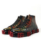 Multicolor Camouflage High Top Sneakers Shoes