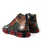 Multicolor Camouflage High Top Sneakers Shoes