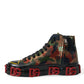 Multicolor Camouflage High Top Sneakers Shoes