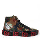 Multicolor Camouflage High Top Sneakers Shoes