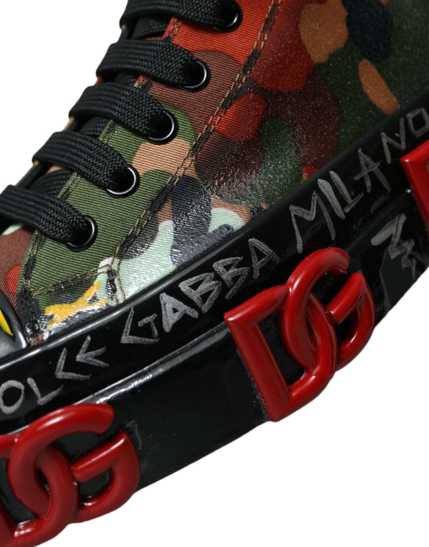 Multicolor Camouflage High Top Sneakers Shoes