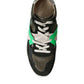 Multicolor Leather Suede Low Top Sneakers Shoes