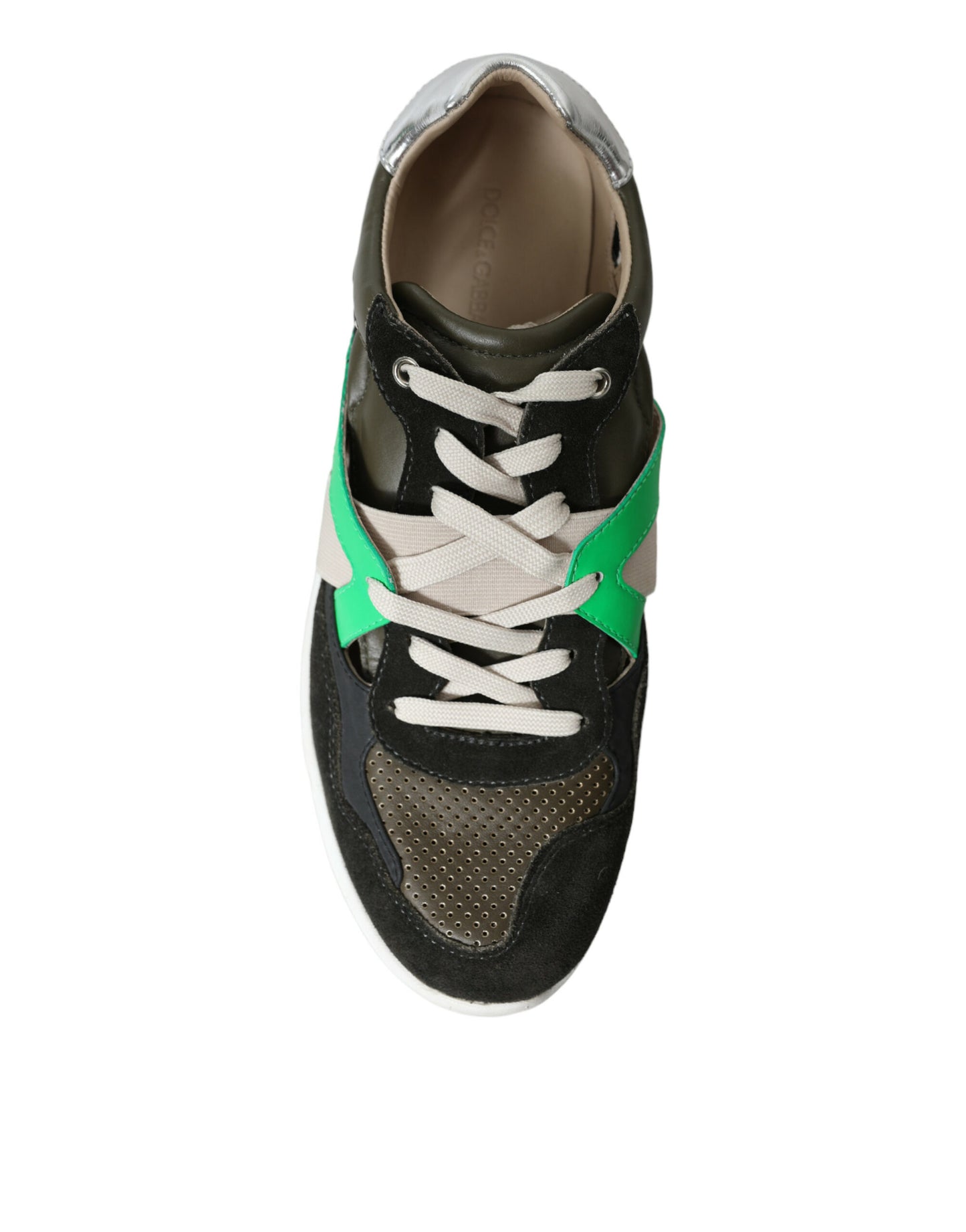 Multicolor Leather Suede Low Top Sneakers Shoes