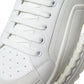 White Leather SUPER KING Sneakers Shoes