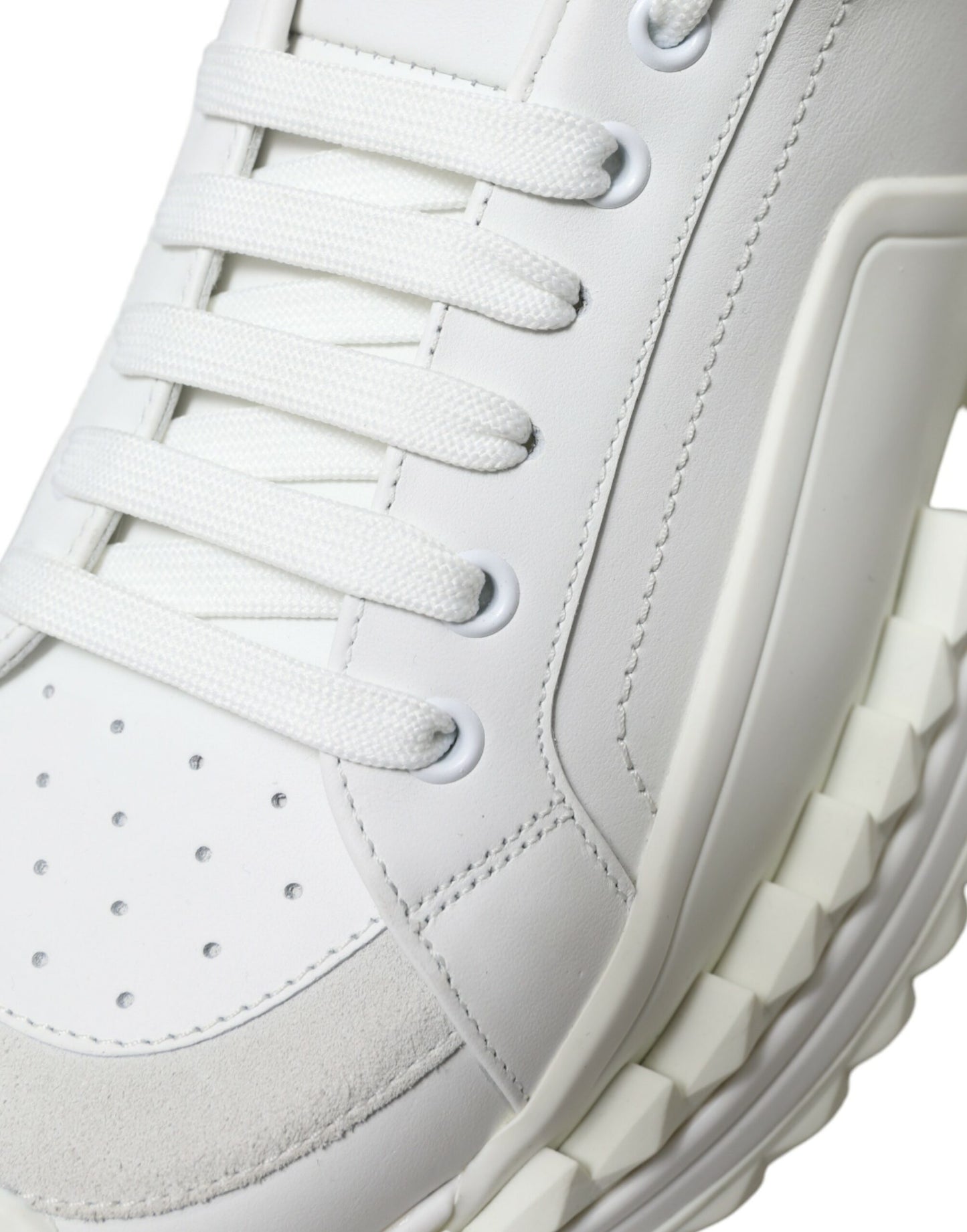 White Leather SUPER KING Sneakers Shoes