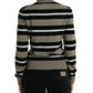 Multicolor Stripe Wool Logo Pullover Sweater