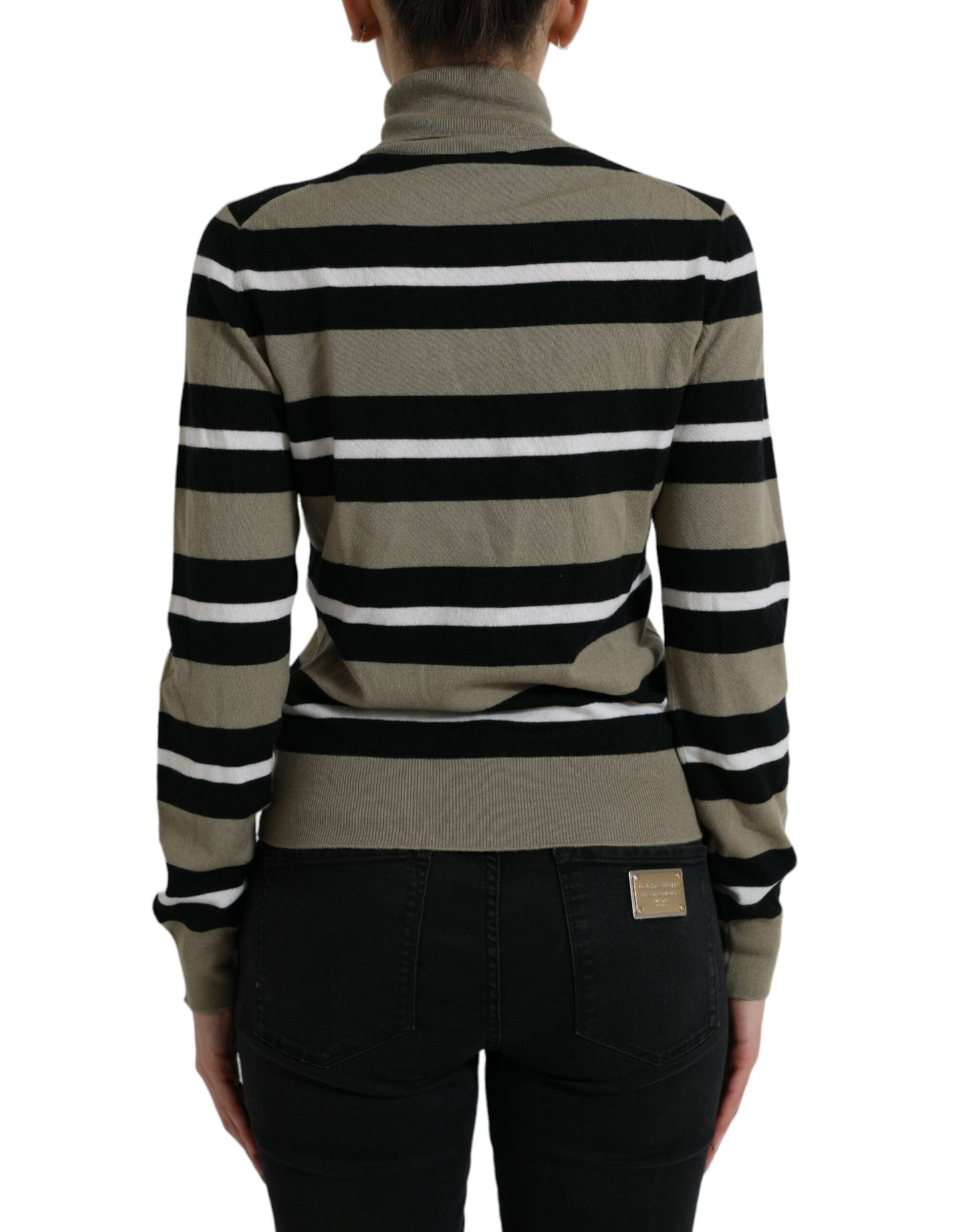 Multicolor Stripe Wool Logo Pullover Sweater