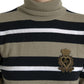 Multicolor Stripe Wool Logo Pullover Sweater