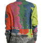 Multicolor Mohair Turtleneck Pullover Sweater