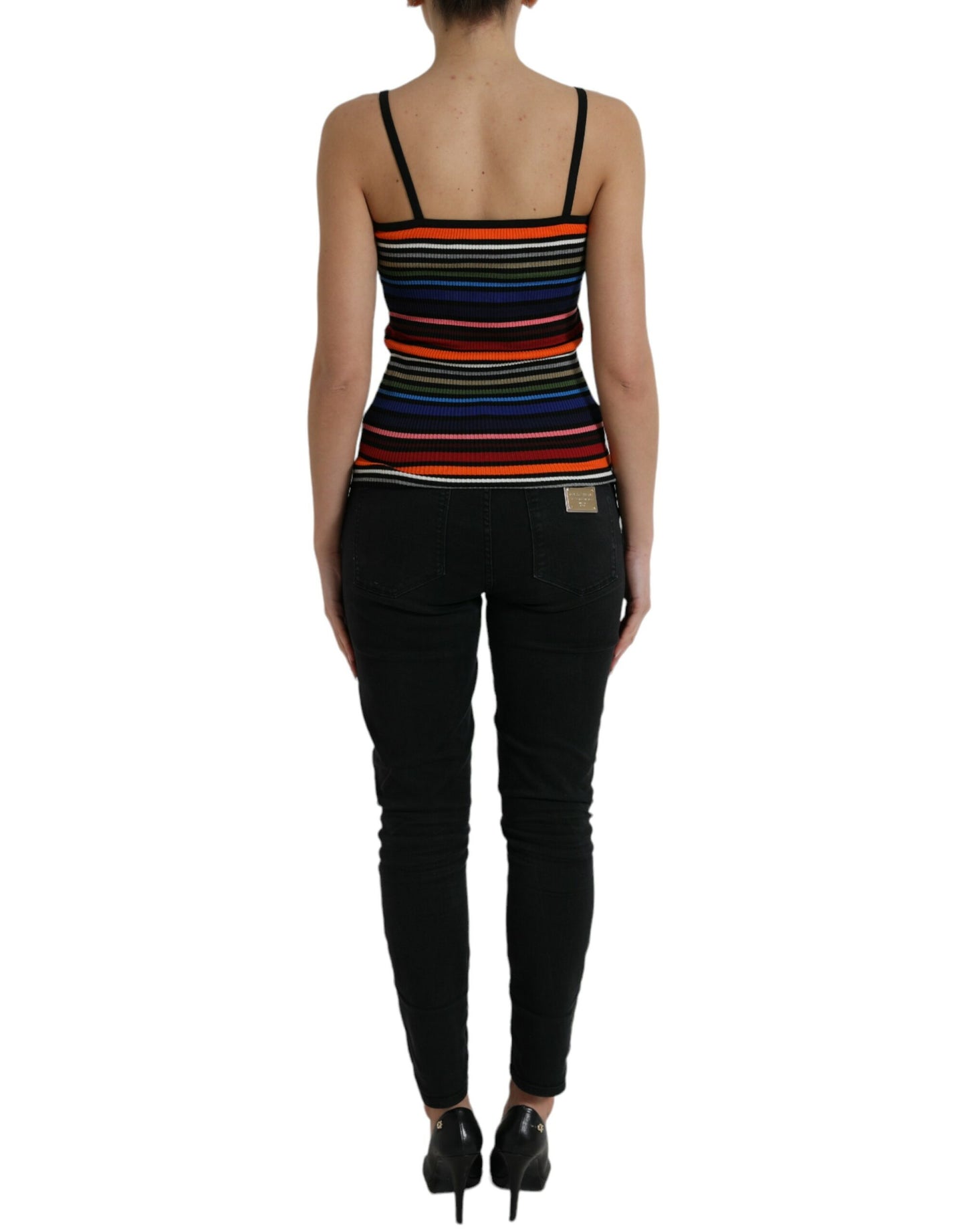 Multicolor Stripes Spaghetti Strap Tank Top