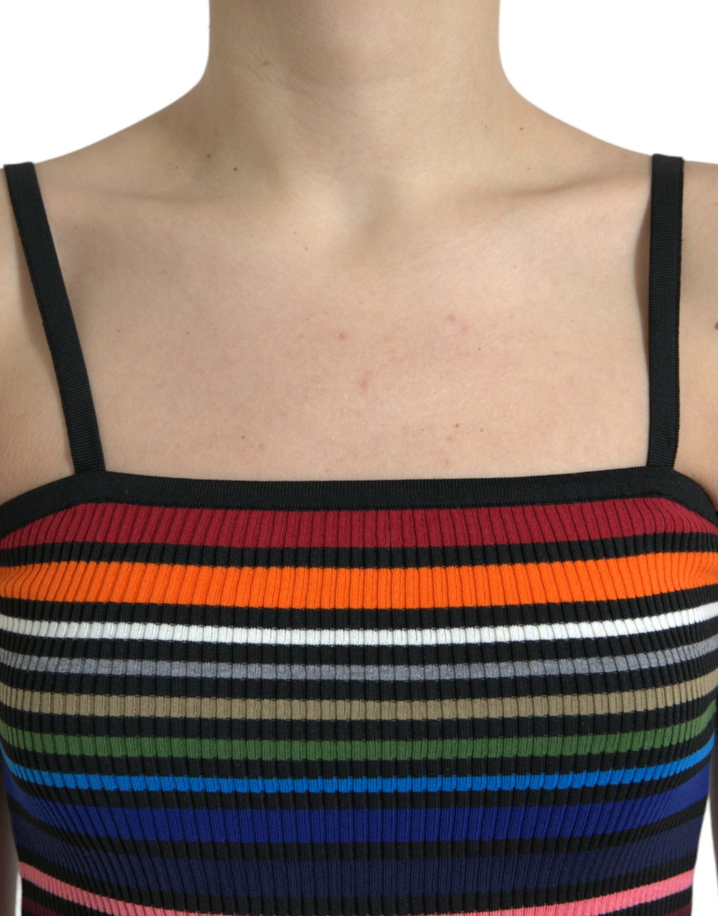 Multicolor Stripes Spaghetti Strap Tank Top