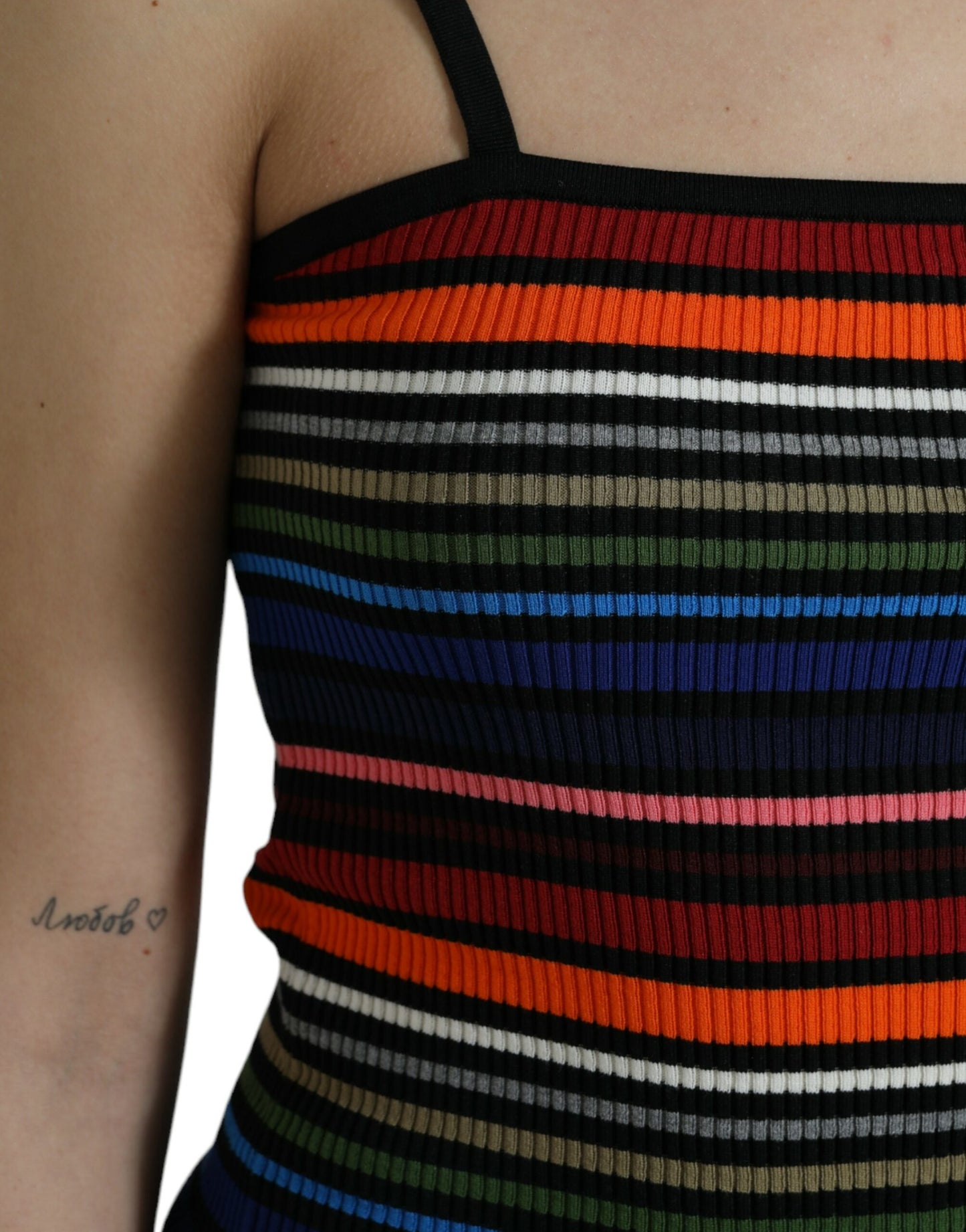 Multicolor Stripes Spaghetti Strap Tank Top