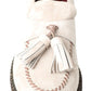 Elegant Ivory Leather Espadrilles