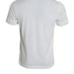 White Cotton Pocket Short Sleeves T-shirt