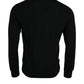 Black Cashmere Crew Neck Pullover Sweater