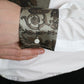 White Floral Brocade GOLD Dress Shirt