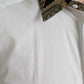 White Cotton Jacquard Formal GOLD Dress Shirt