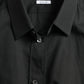 Black Cotton Silk Formal GOLD Dress Shirt