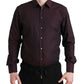 Maroon Jacquard Formal Dress MARTINI Shirt