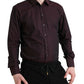 Maroon Jacquard Formal Dress MARTINI Shirt