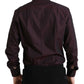 Maroon Jacquard Formal Dress MARTINI Shirt