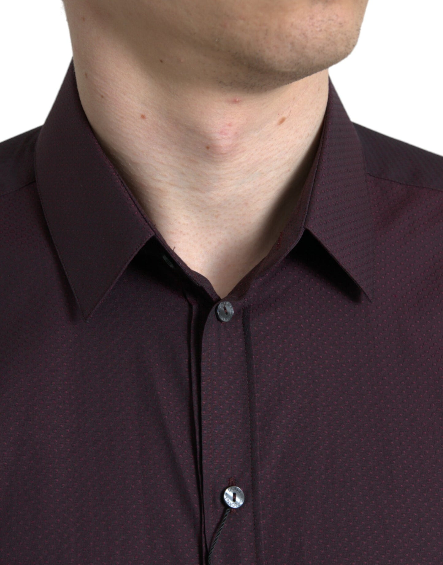 Maroon Jacquard Formal Dress MARTINI Shirt