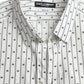 White Patterned Men GOLD Formal Dress Shirt