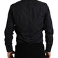 Navy Blue Cotton Collared Formal Dress Shirt